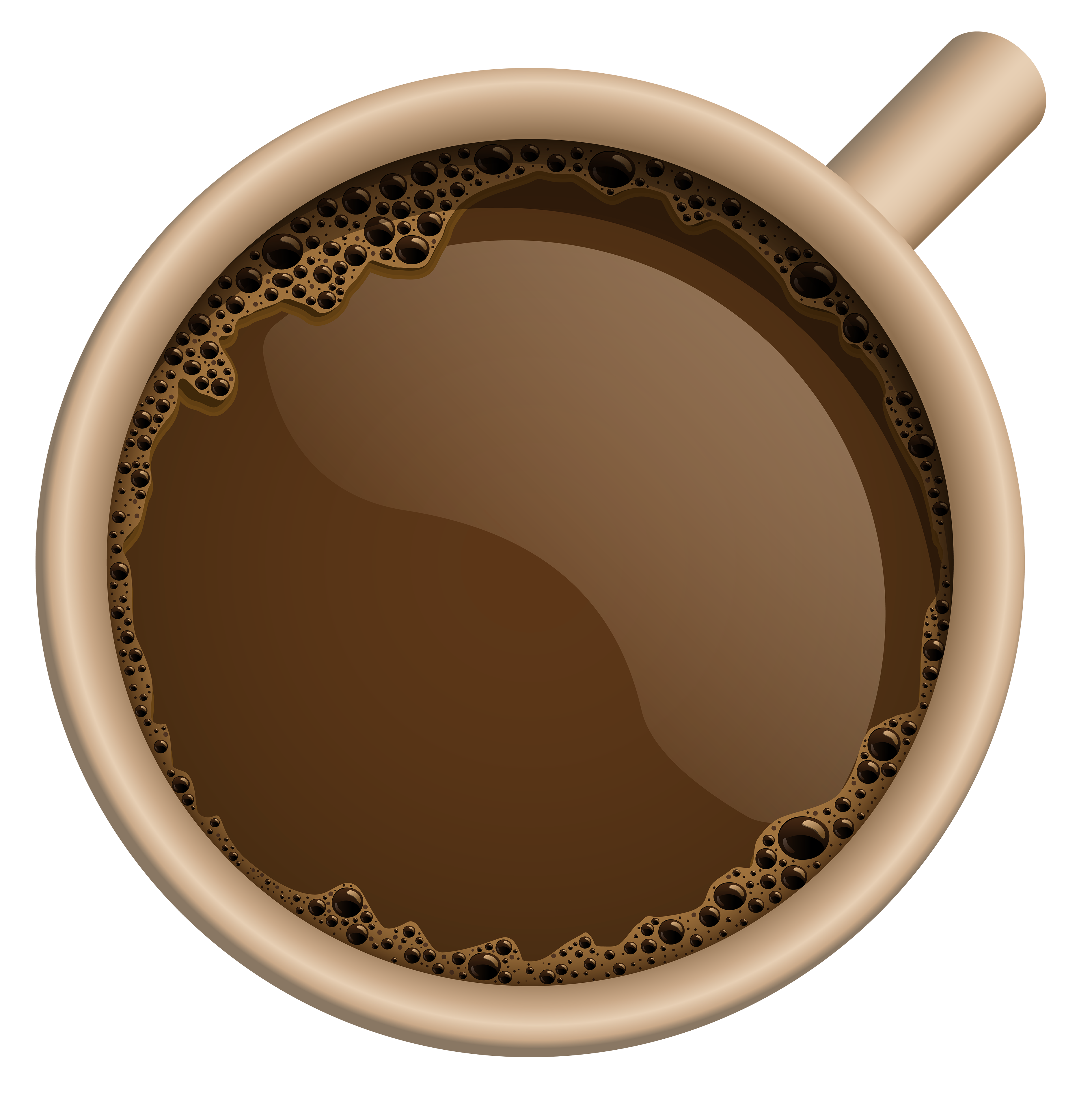 Kahve kupa üst PNG Fotoğrafları