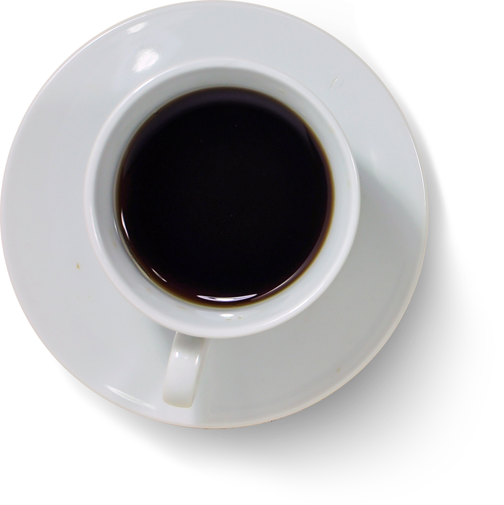 Kahve kupa üst şeffaf PNG