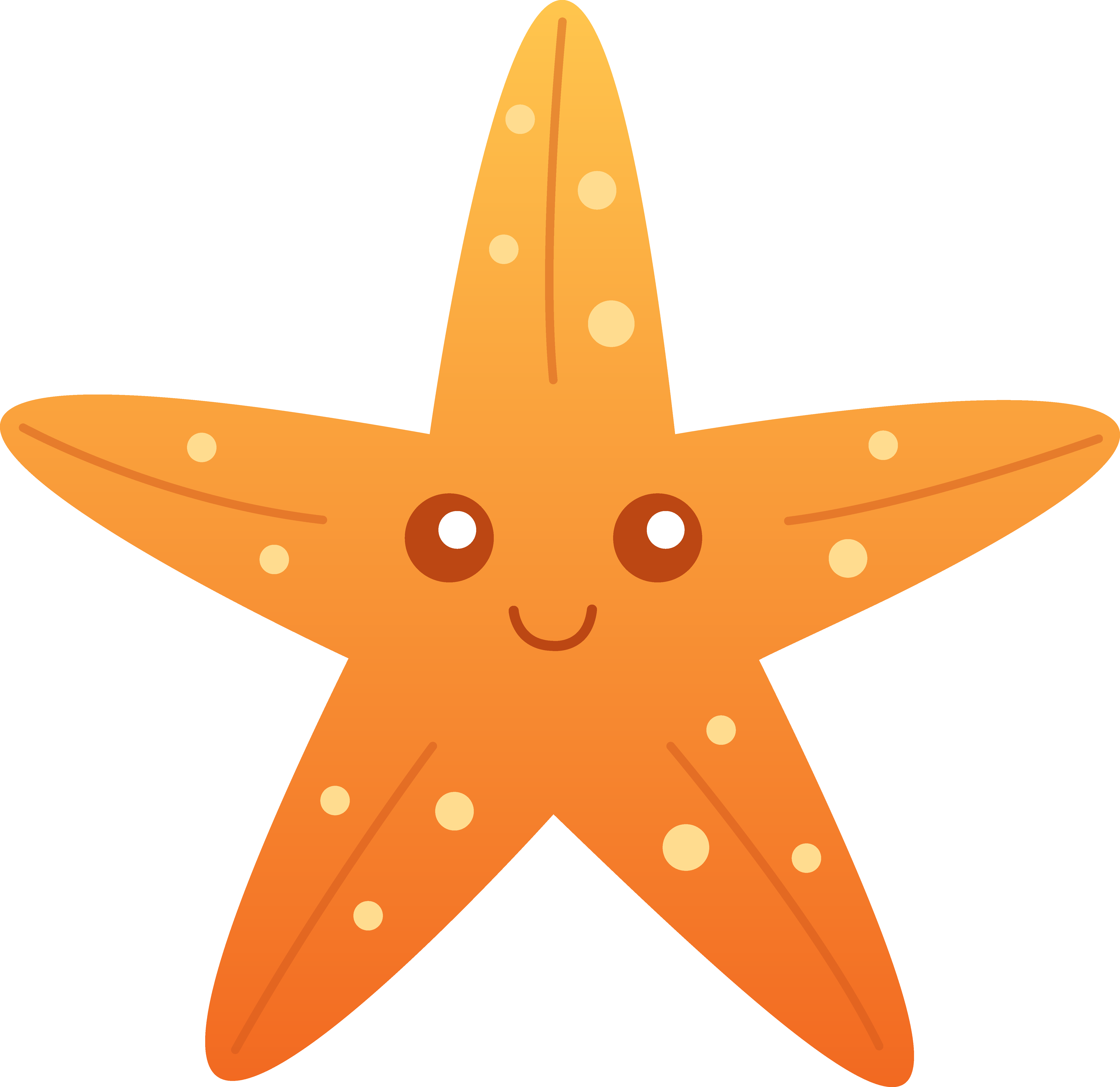 Cute Starfish PNG Transparent Picture