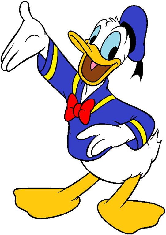Donald Duck Şeffaf Arkaplan