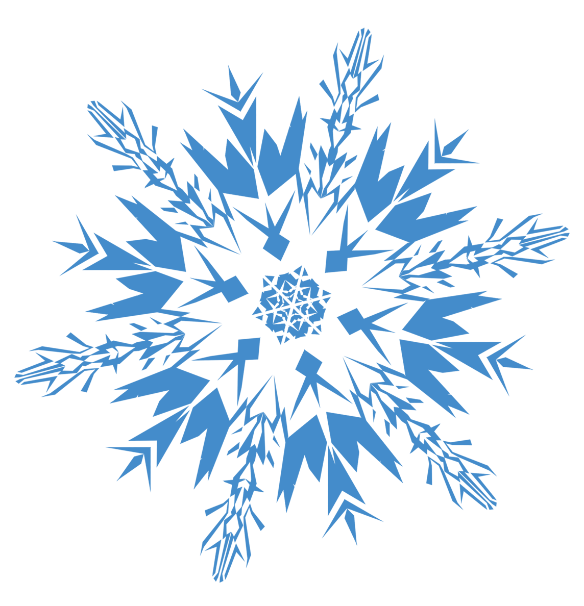 Frozen Snowflake Transparent PNG