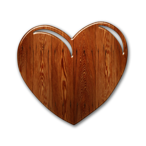 Love File PNG in legno