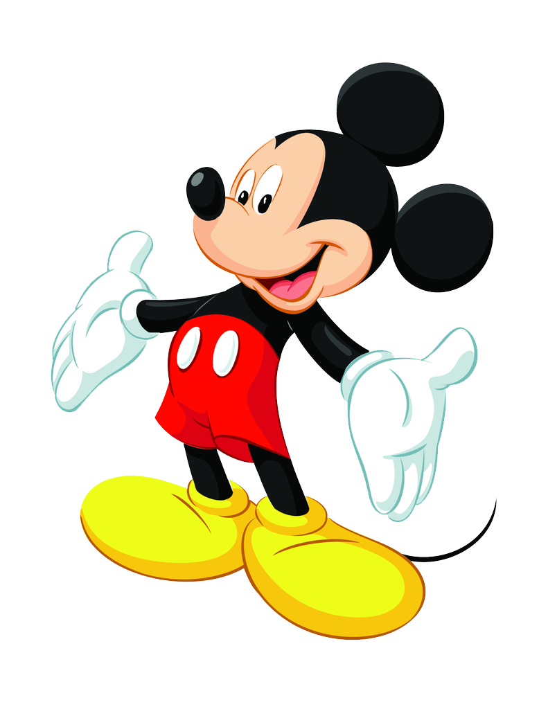 Mickey Mouse Şeffaf Arkaplan