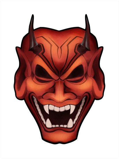 Oni Mask-PNG-Clipart