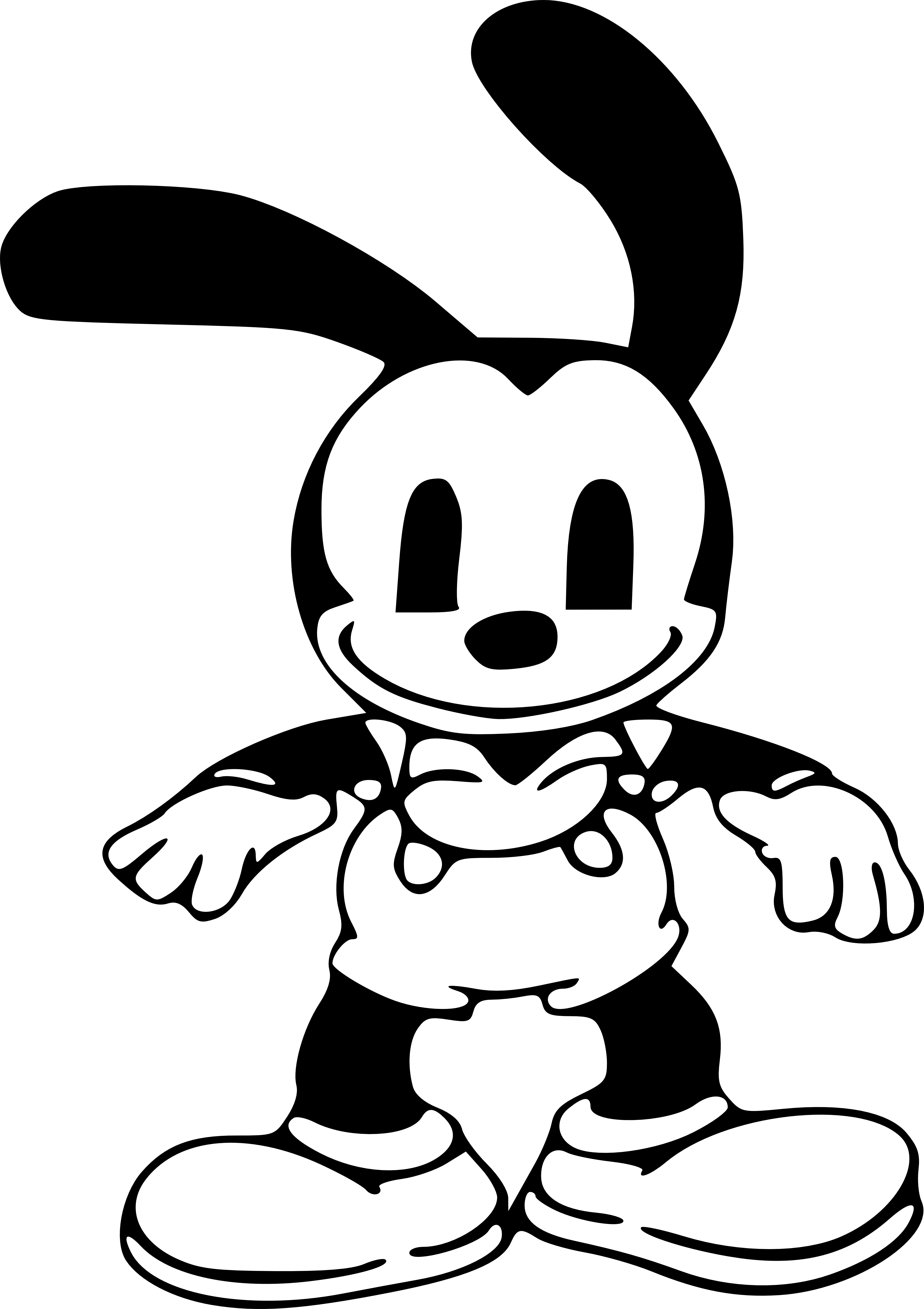 Oswald the Lucky Rabbit PNG Plansparent Image