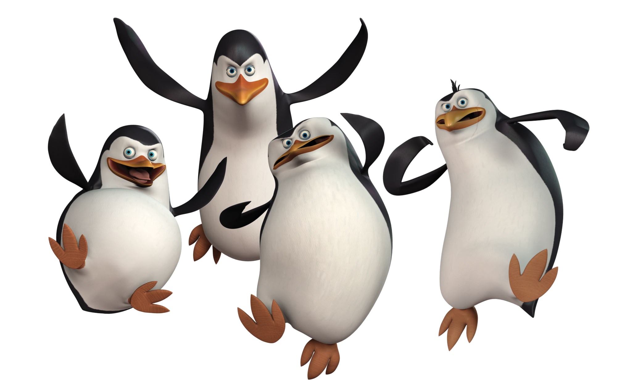 Penguins de Madagascar PNG Clipart