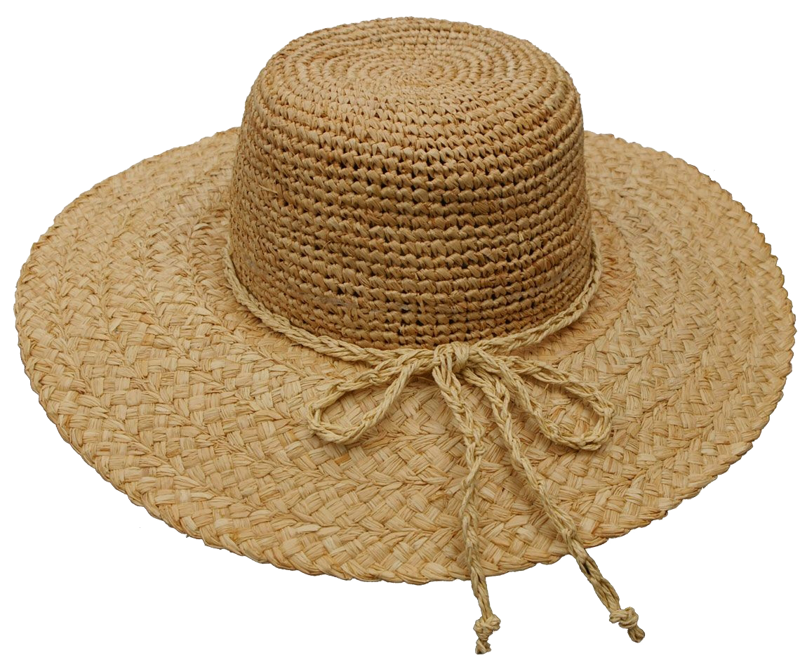 Raffia قبعة شفافة PNG