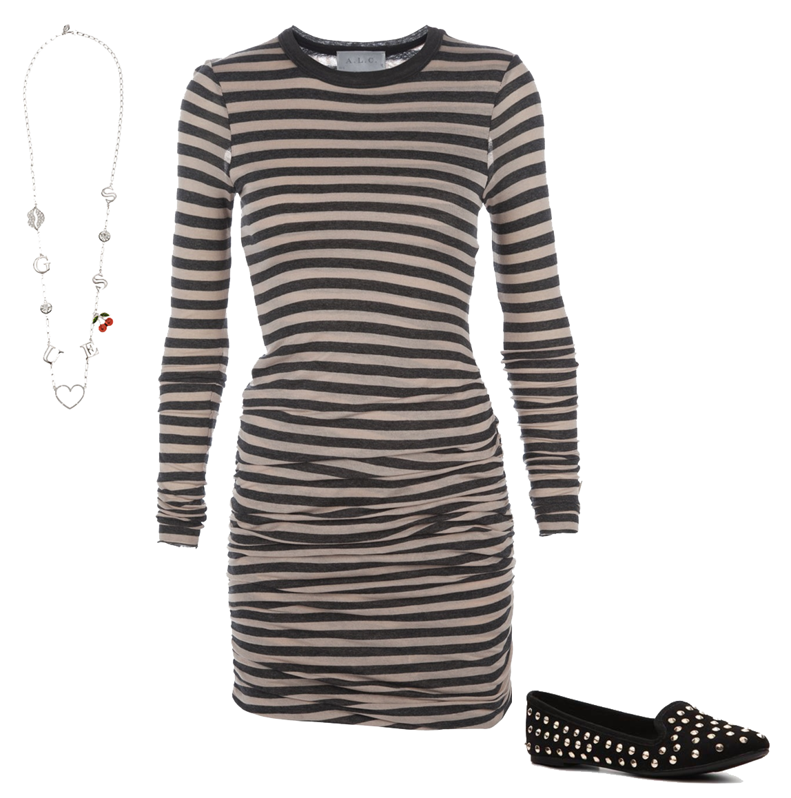 Immagine a striped Dress PNG
