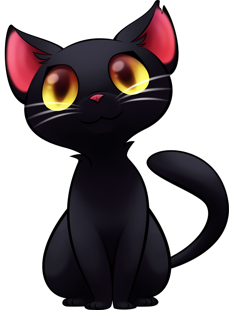 القط الأسود PNG HD
