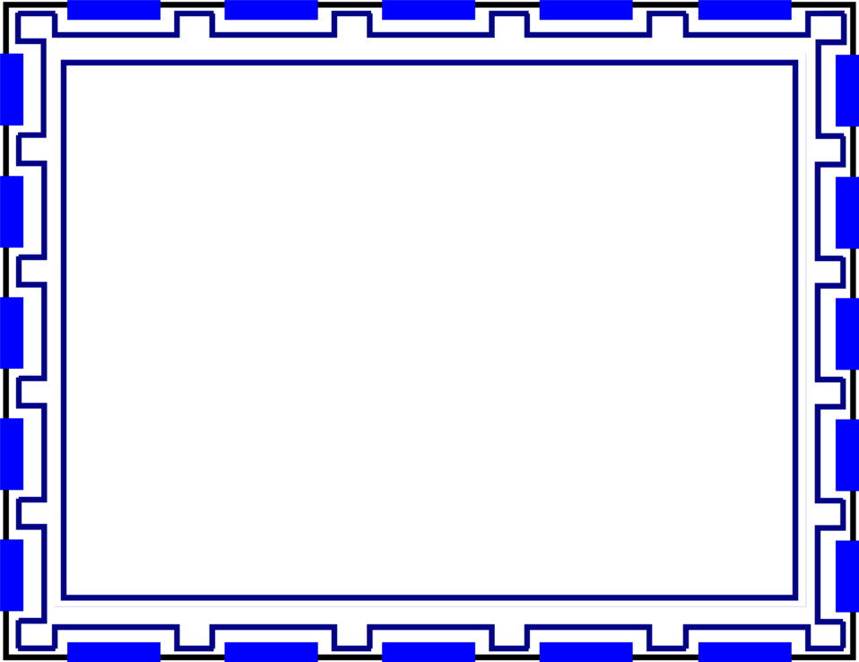 Immagine del PNG della struttura del bordo blu