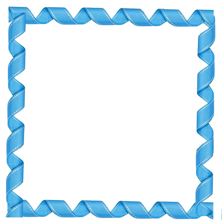 Blue Border Frame PNG Trasparente