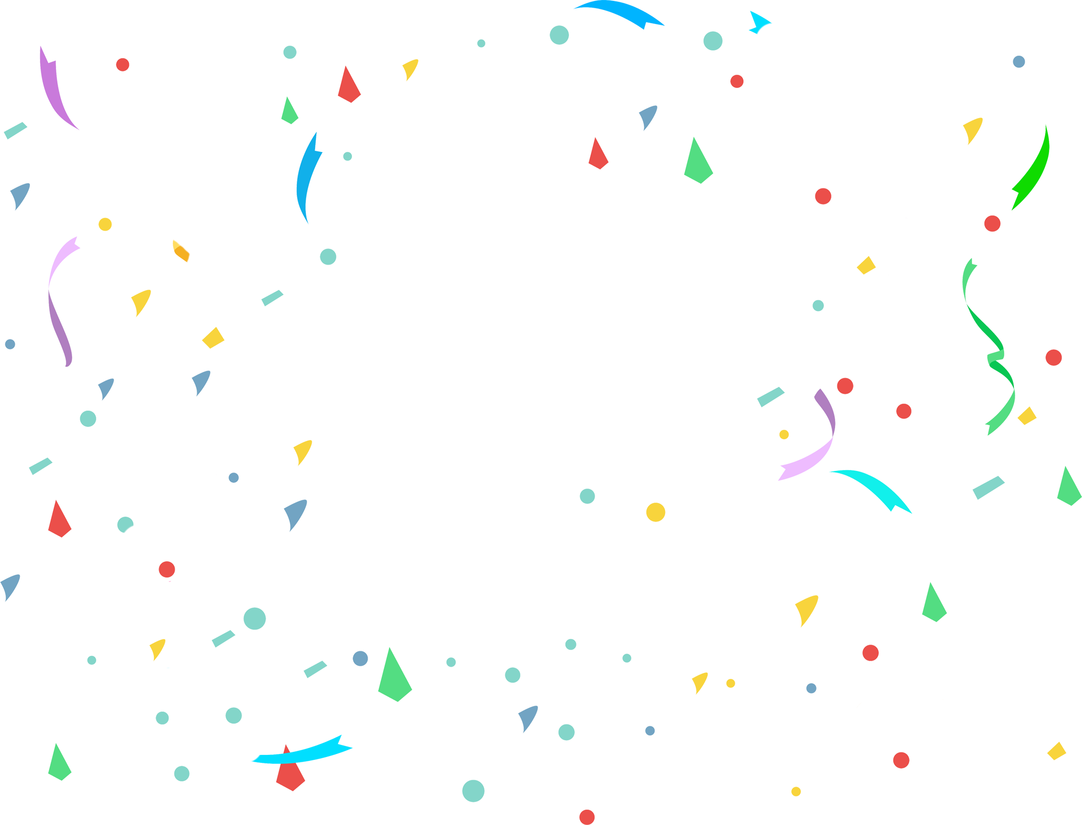 Immagine transparente PNG Confetti