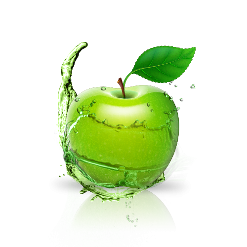 Grünes Apfel-PNG-Bild