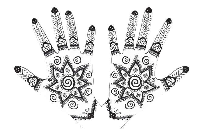 Mehendi Hand Designs File PNG
