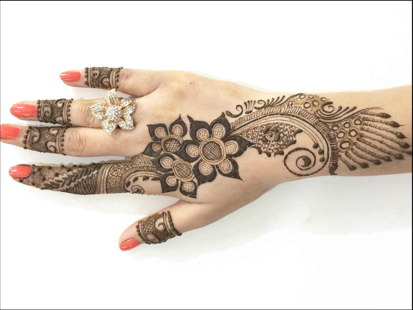 Mehendi Hand Designs PNG Transparent