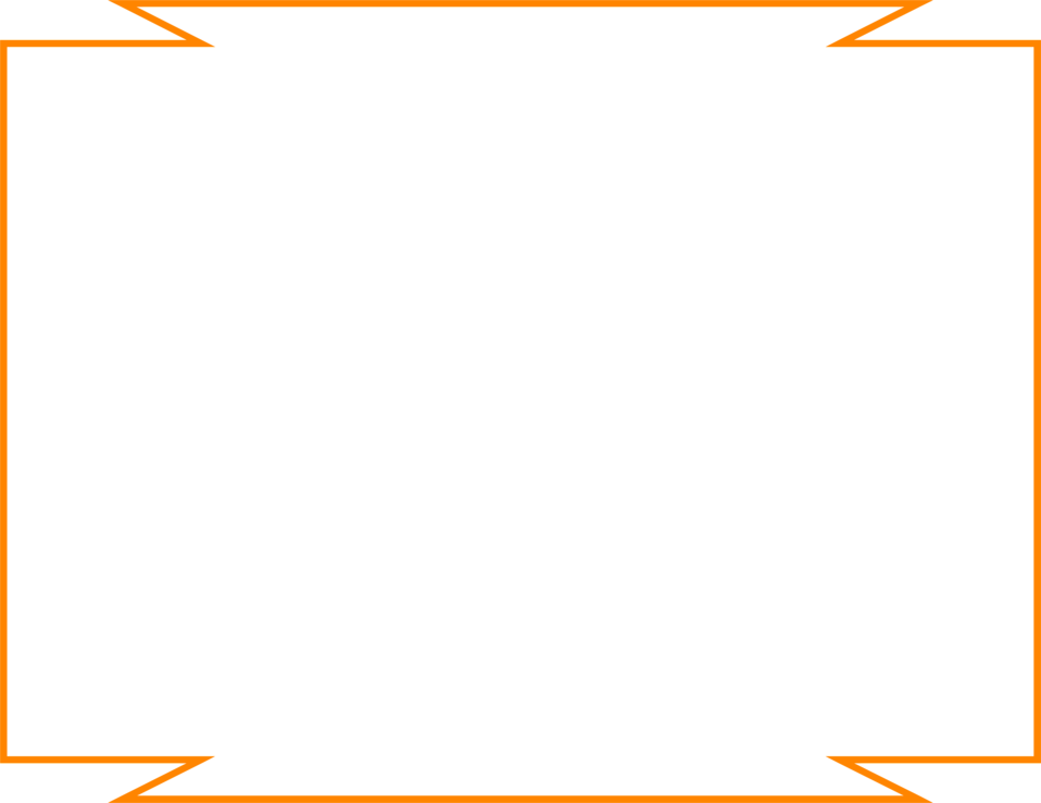 Orange Border Frame Transparent PNG