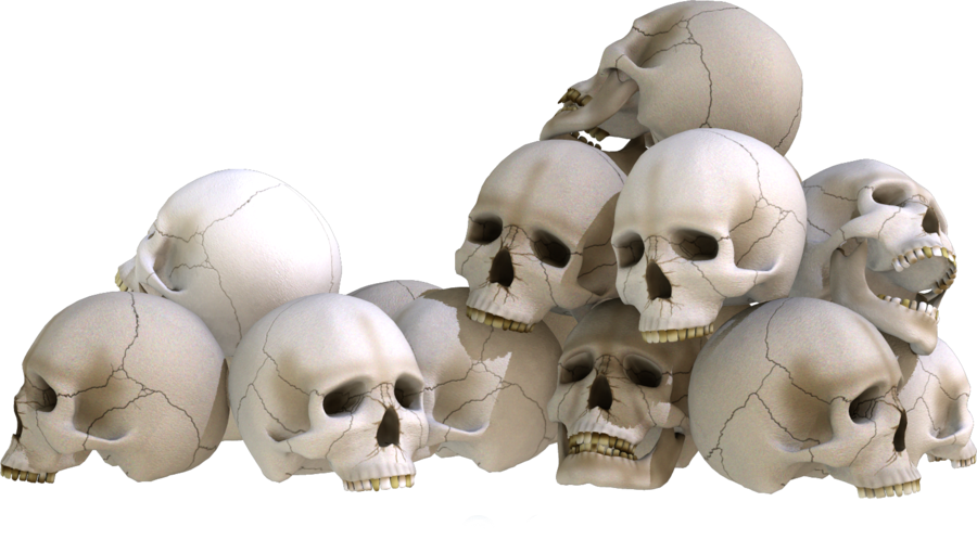 Pile of Skulls PNG Clipart