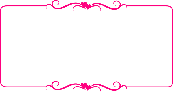 Pink Border Frame Transparent Background