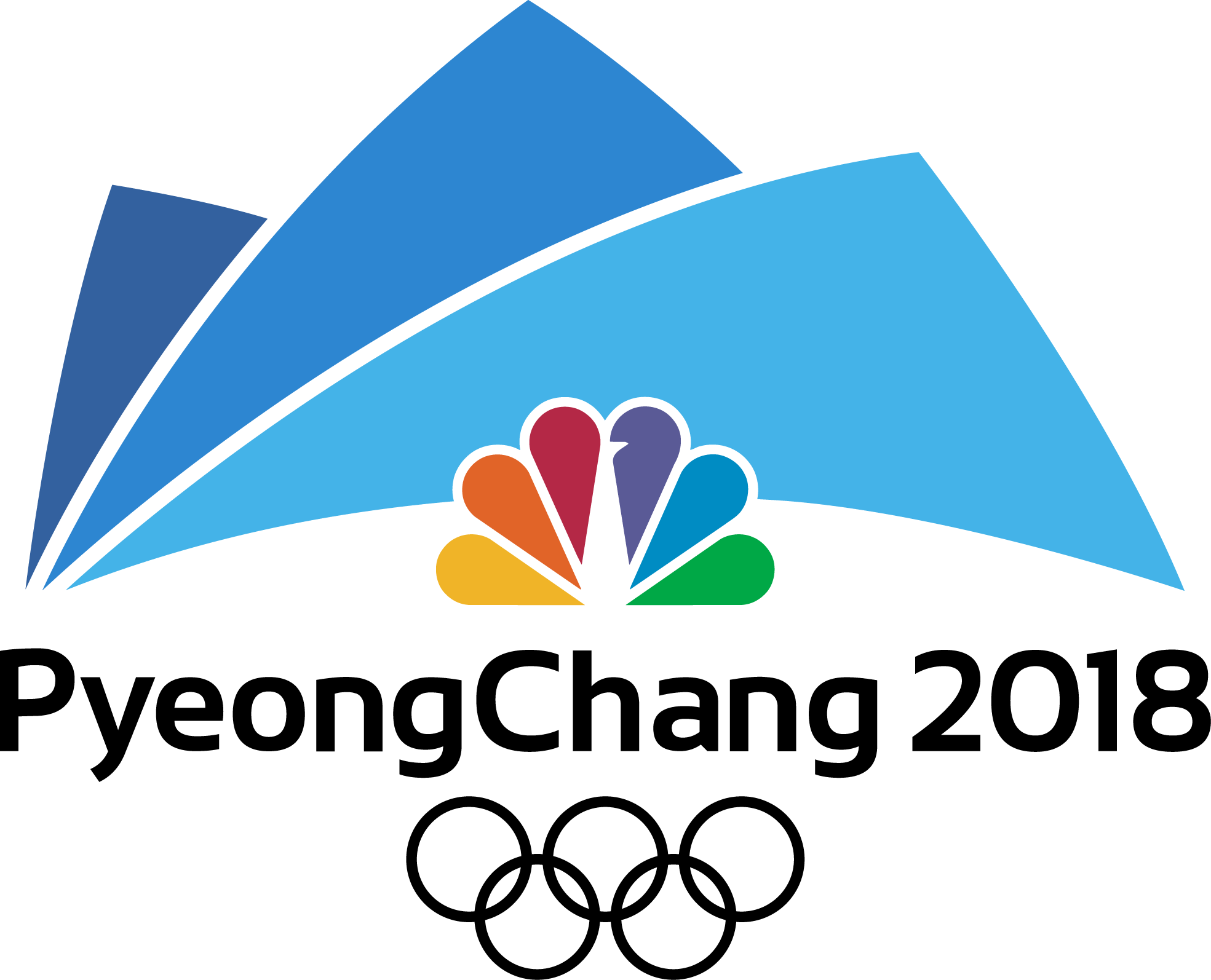 Pyeongchang 2018 Logo Olimpiadi Trasparente