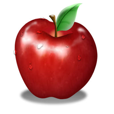 ภาพถ่าย PNG ของ Apple สีแดง