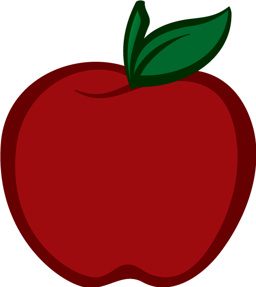 Красное яблоко прозрачное PNG