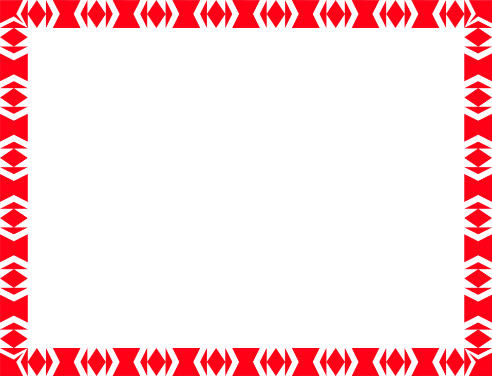 Red Border Frame PNG File