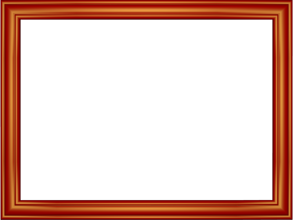 Red Border Frame Transparent Background