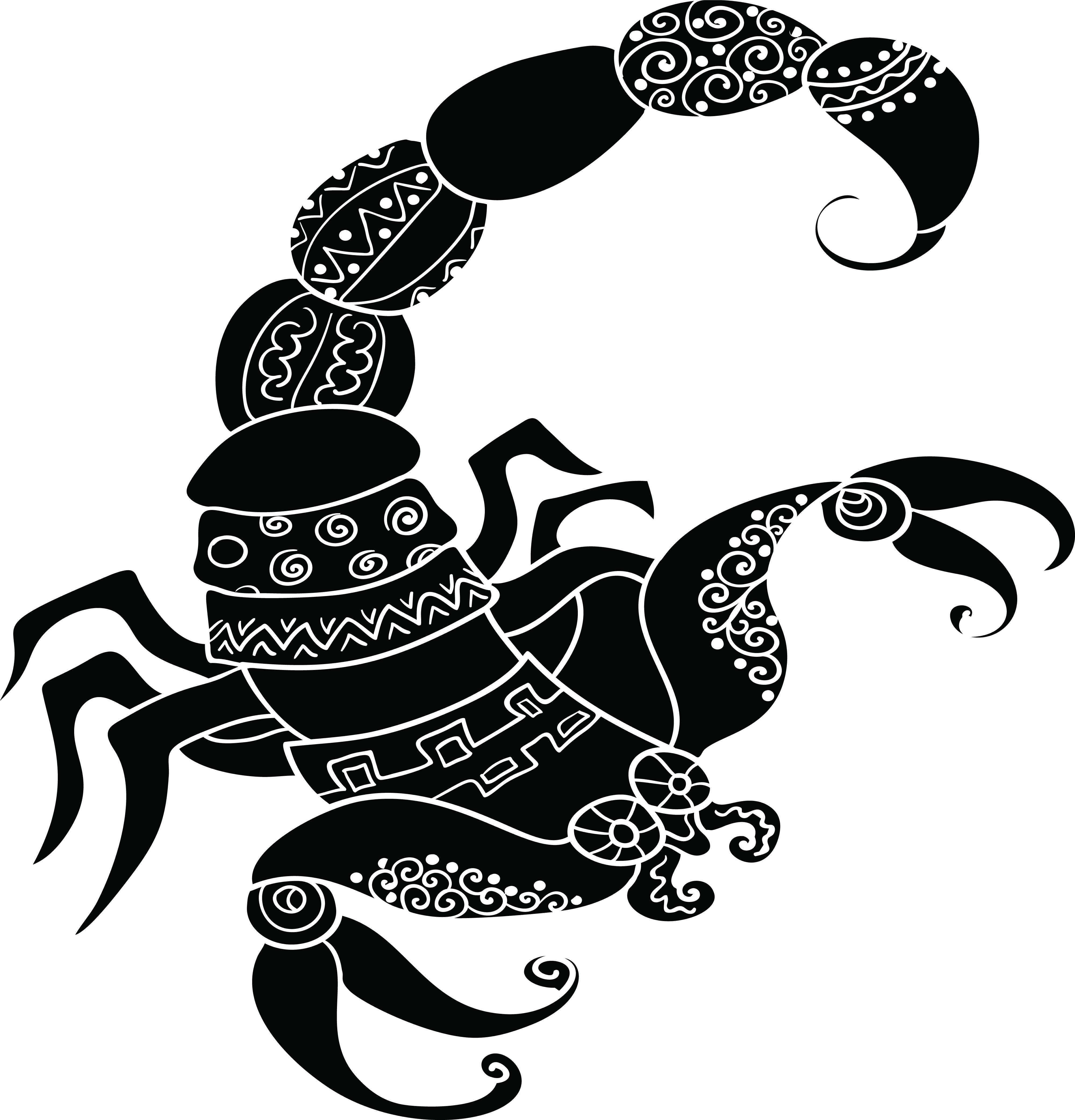 Sfort Scorpione Symbol Symbol Sfondo Trasparente