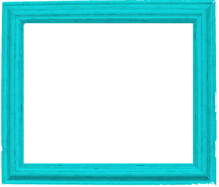 Teal grens frame PNG Pic