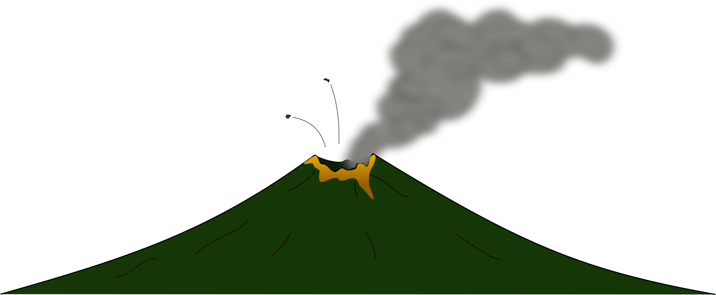Volcano PNG File