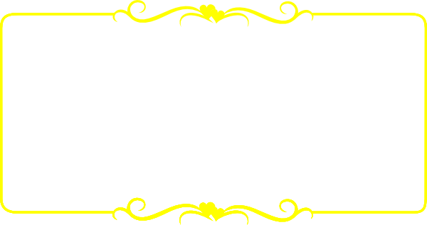 Yellow Border Frame PNG Transparent Picture