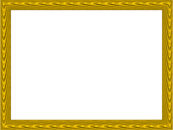 Yellow Border Frame PNG Transparent