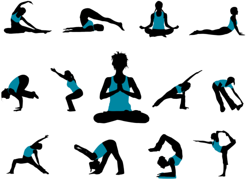 Yoga asana PNG pic