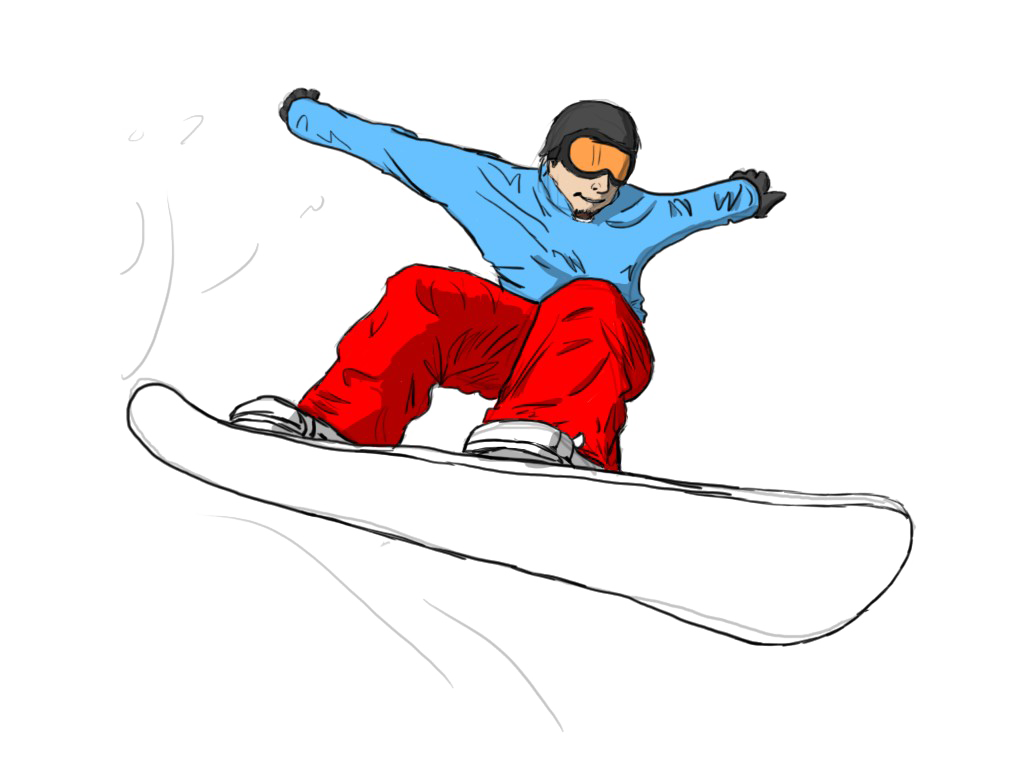 Snowboarding melompat Transparan PNG
