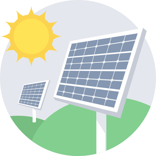 Solar Power System PNG-bestand