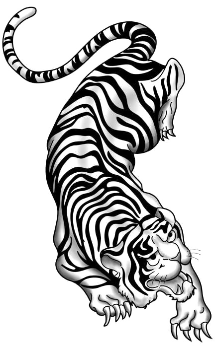 Gambar Tiger Tato PNG
