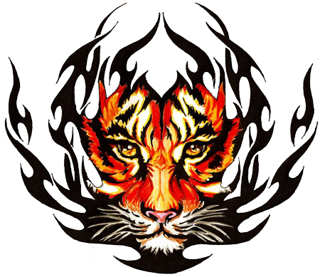 Tato harimau PNG gambar Transparan