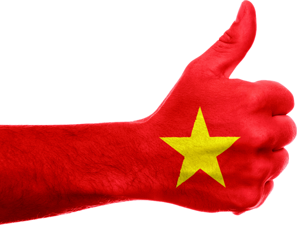 Bandiera del Vietnam sfondo Trasparente