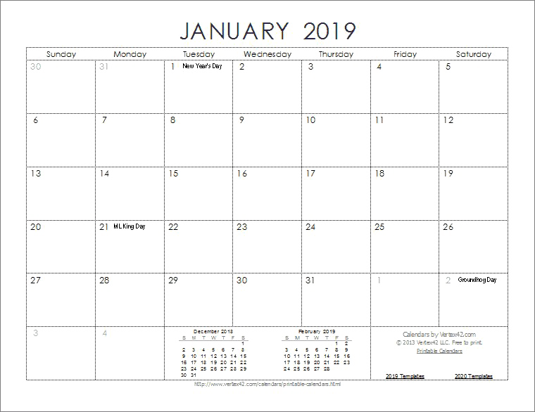 Imagen de fondo de PNG del calendario 2019