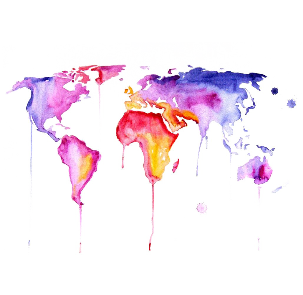 ABSTRAK Peta Dunia PNG Clipart