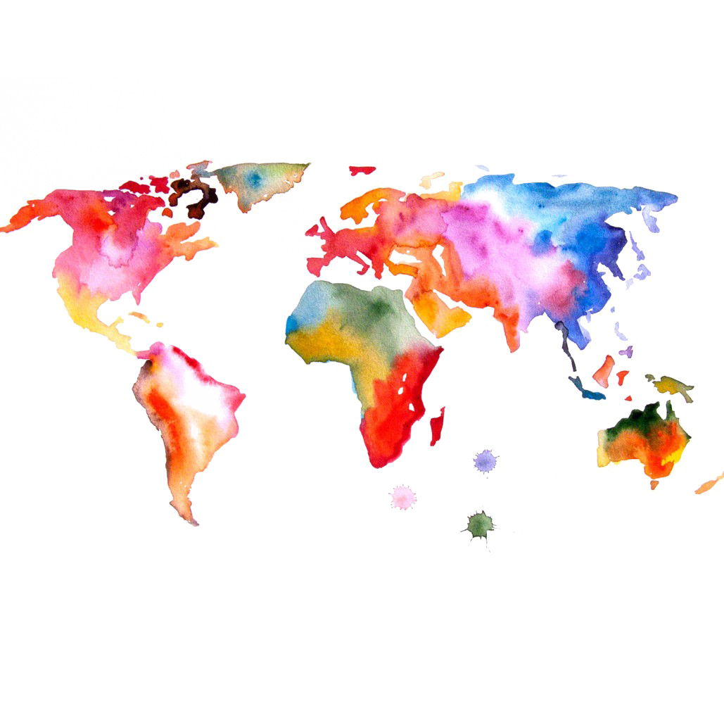 ABSTRAK Peta Dunia PNG File