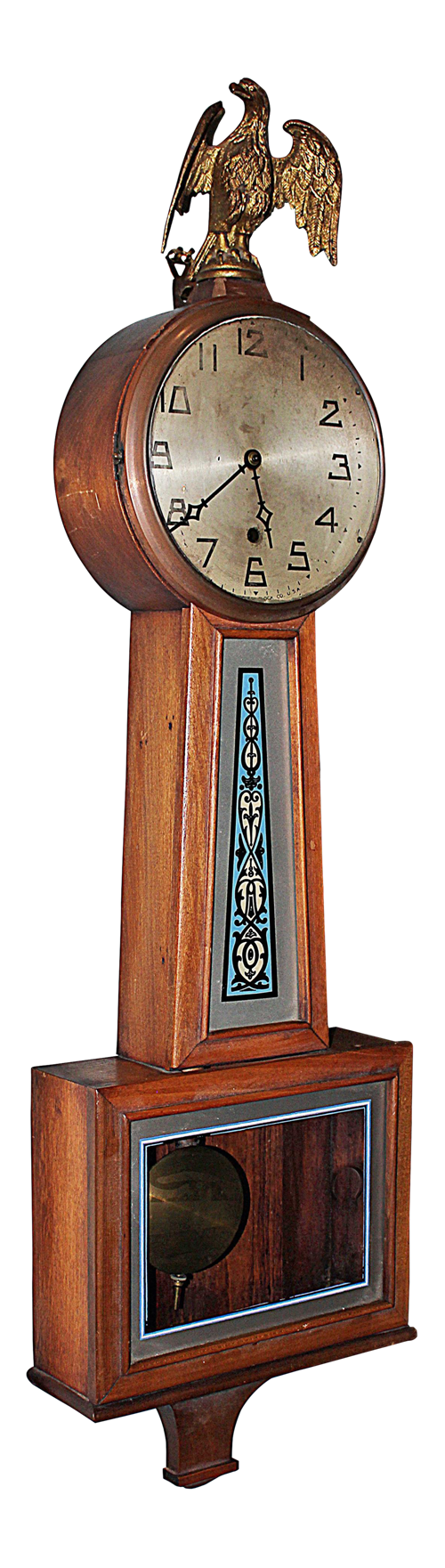 Transparenter Hintergrund der Banjo-Uhr