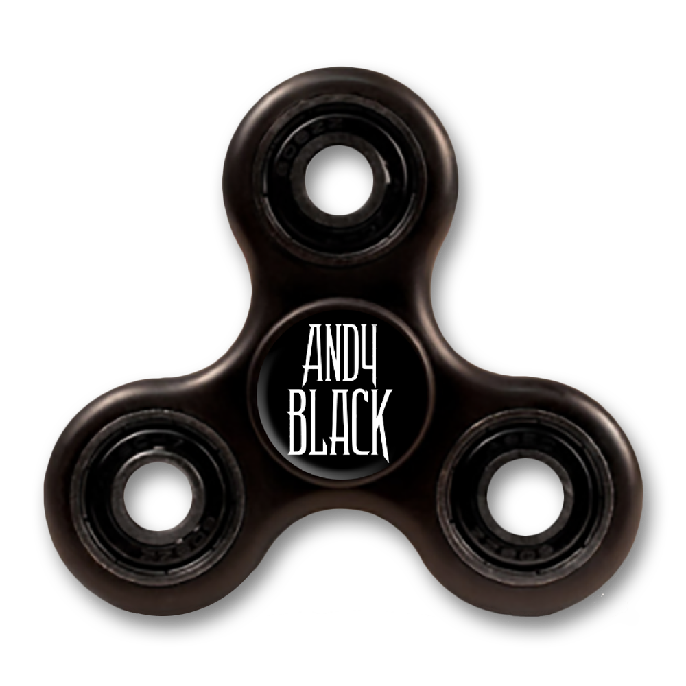 Black Fidget Spinner PNG Image