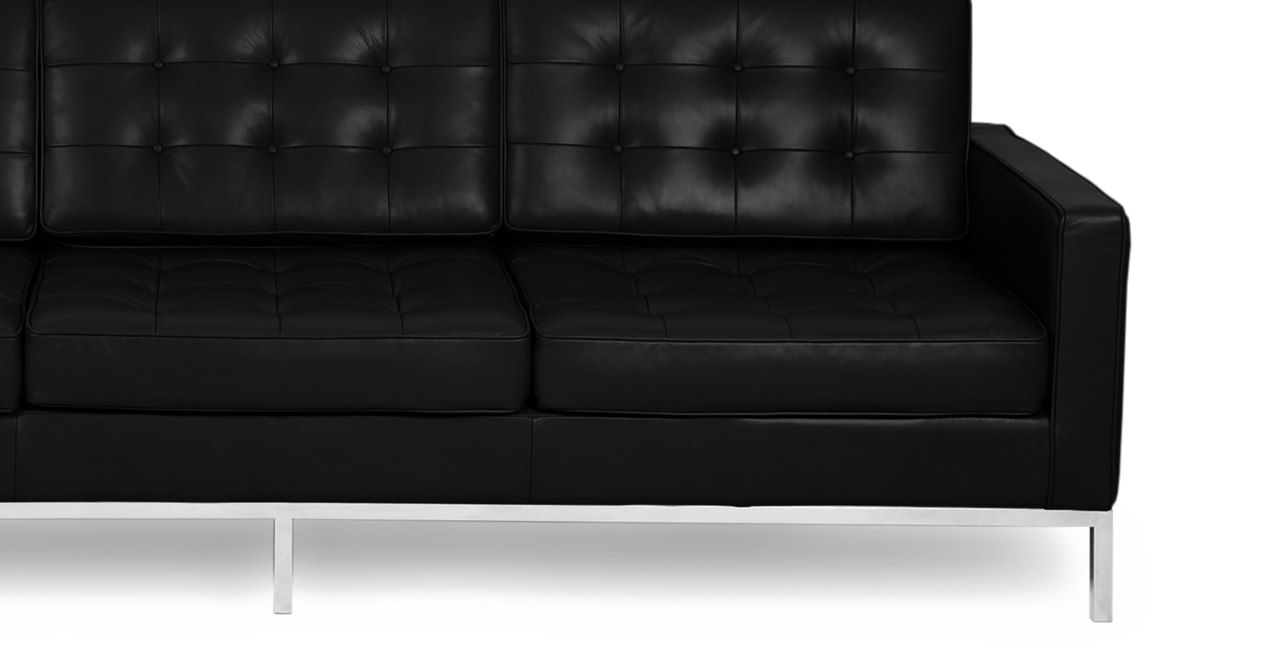 Black Sofa PNG Image