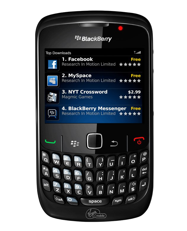 Blackberry Mobile Transparent Background