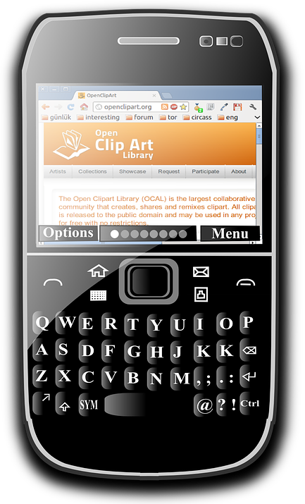 Blackberry Mobile Transparent PNG