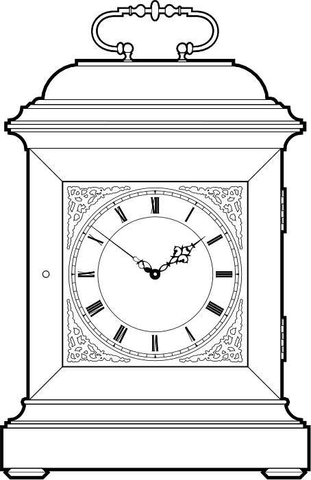 Bracket Clock PNG Transparent Image