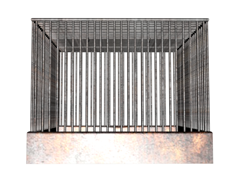 Immagine di sfondo del PNG della gabbia
