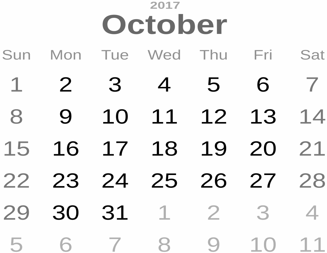 Calendar PNG File