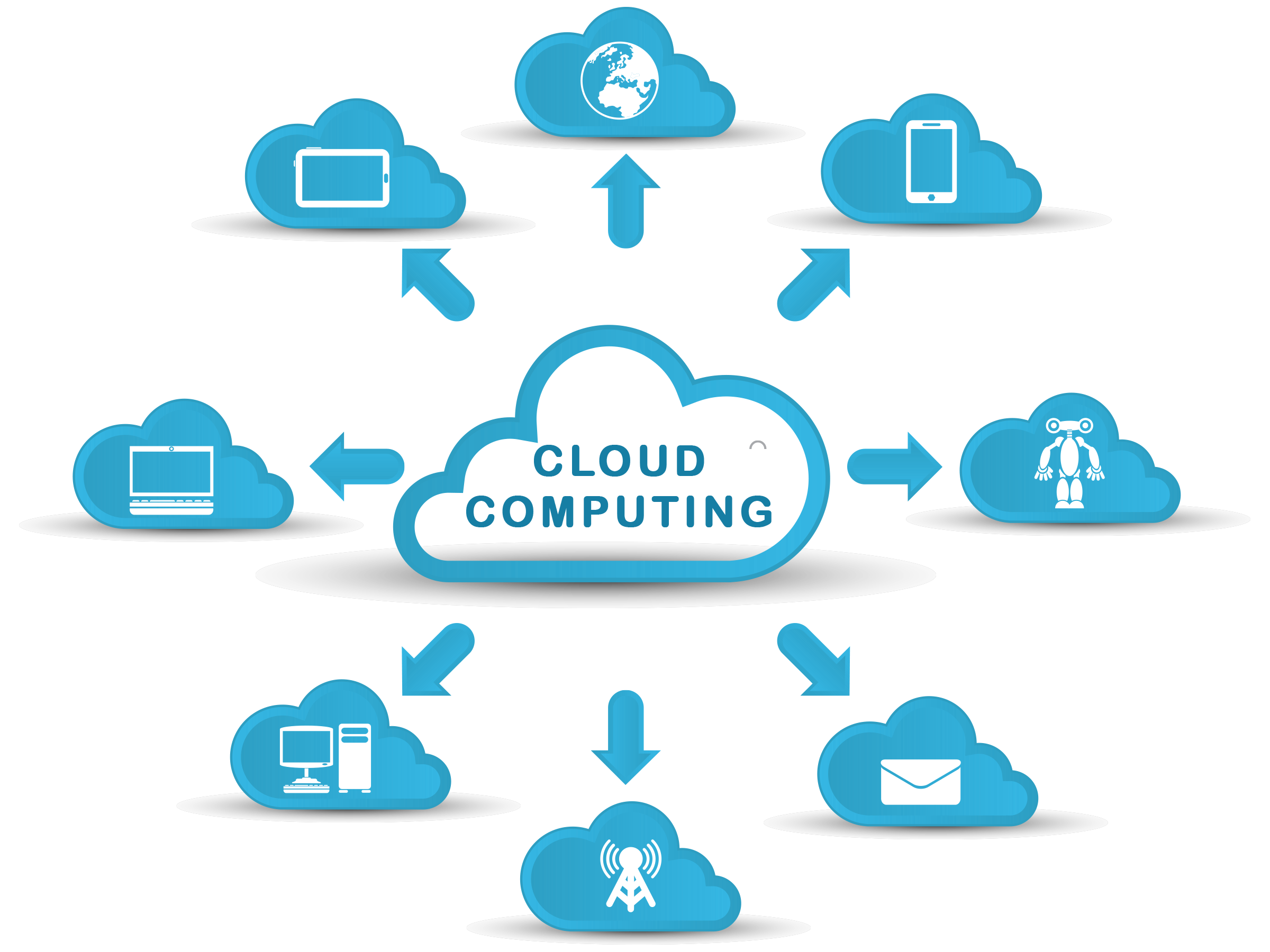 Cloud hosting gambar Transparan PNG